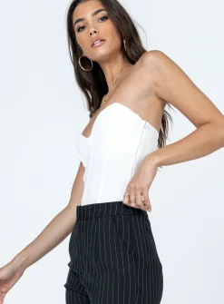 Princess Polly Marishka Bodysuit  White Shop