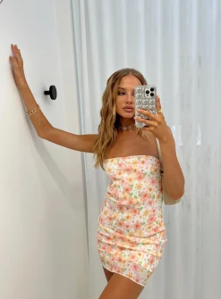 Princess Polly Marlow Mini Dress  Multi Floral Flash Sale