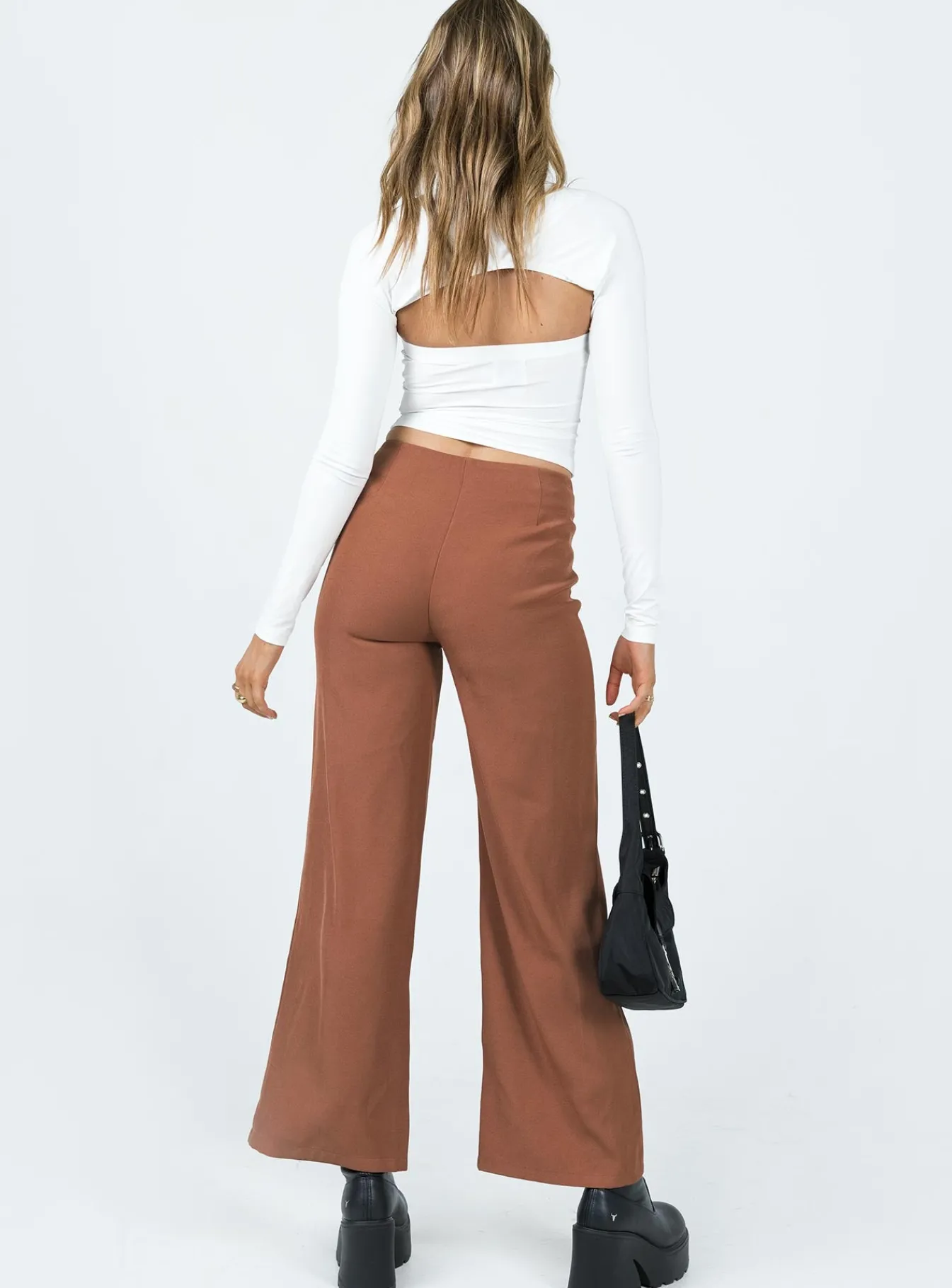Princess Polly Masefield Pants Brown Fashion