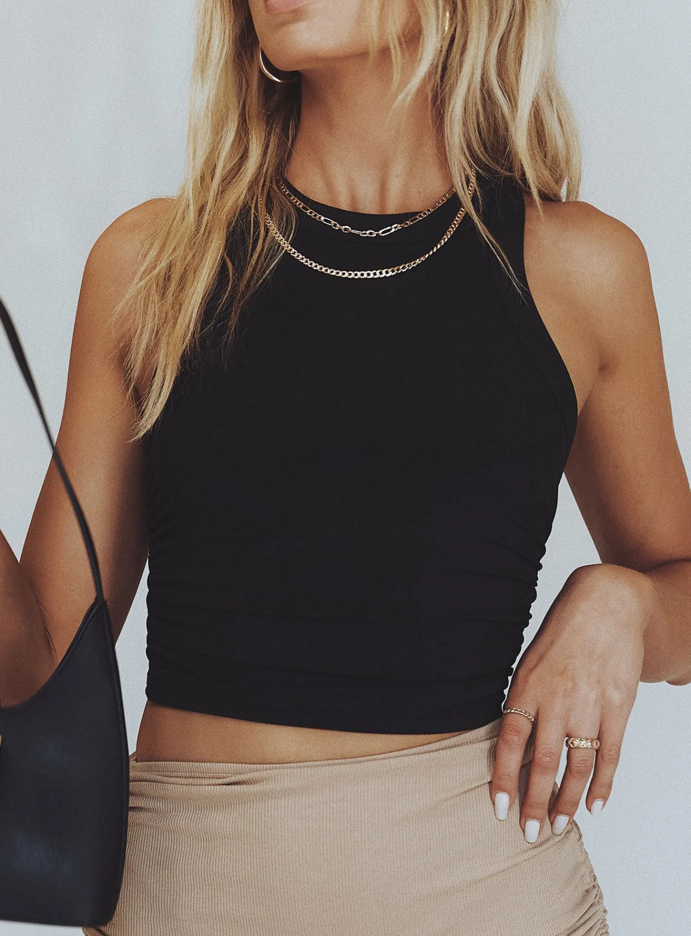 Princess Polly Mason Toplower Impact Black Discount