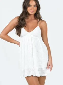 Princess Polly Matea Mini Dress  White New