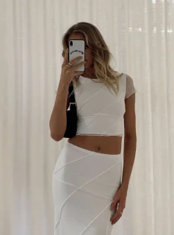 Princess Polly Mateo Top  White New