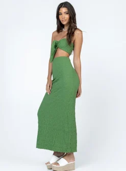 Princess Polly Matilda Maxi Set  Green Cheap