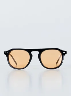 Princess Polly Matilda Sunglasses  Black / Orange Sale