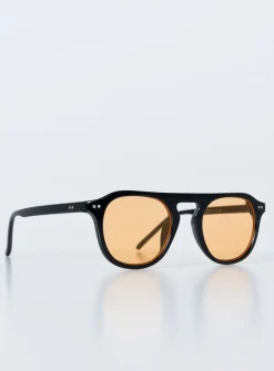 Princess Polly Matilda Sunglasses  Black / Orange Sale