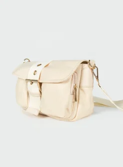 Princess Polly Matney Buckle Crossbody Bag  Cream Discount
