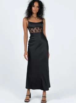 Princess Polly Maybelle Maxi Dress  Black Discount