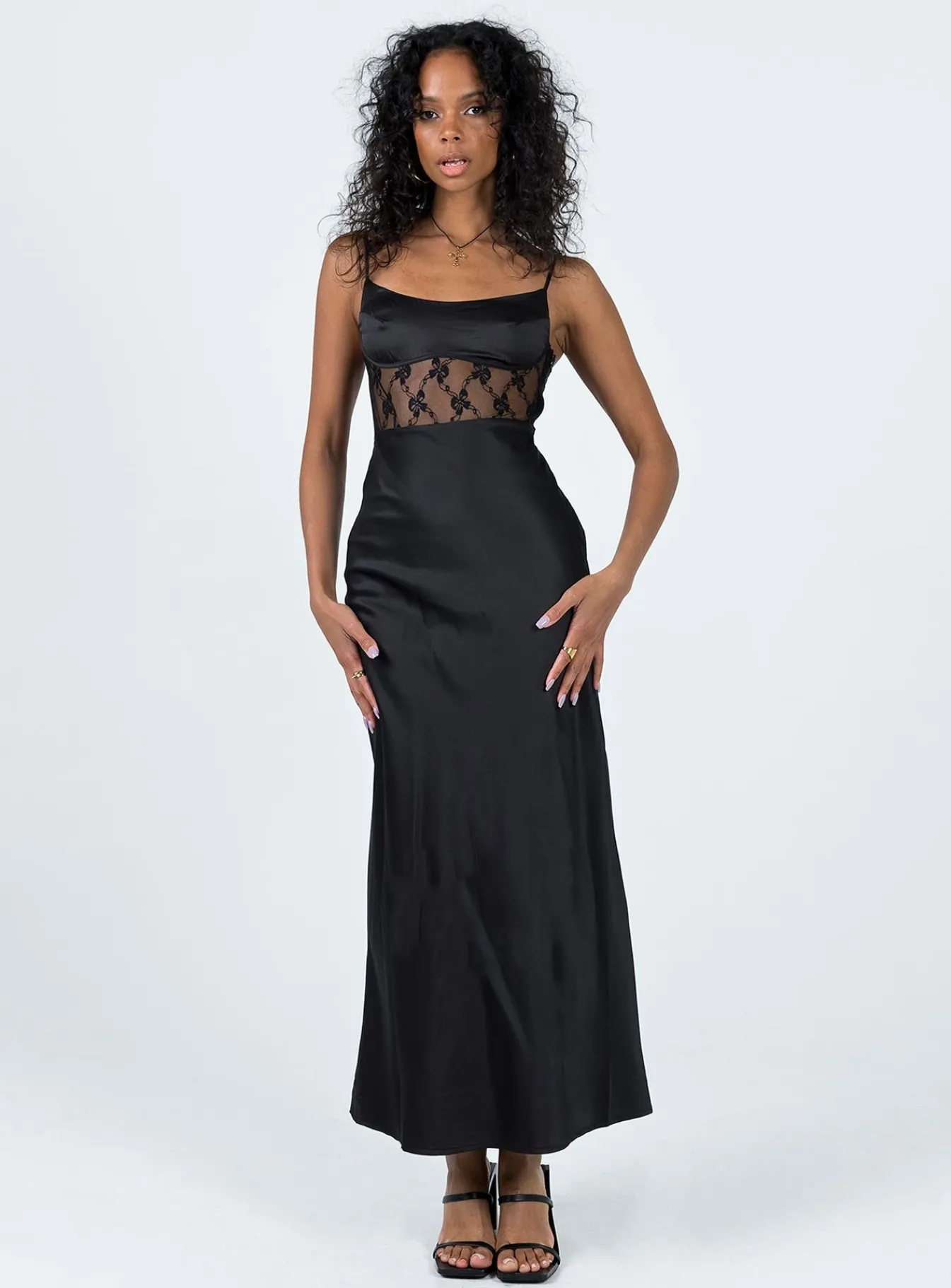 Princess Polly Maybelle Maxi Dress Black Discount