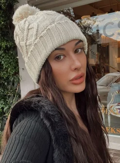 Princess Polly Mayla Beanie  Beige Cheap