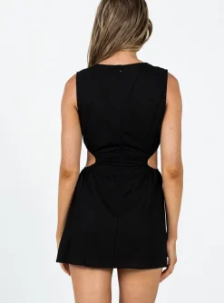 Princess Polly Mayzie Mini Dress  Black Cheap