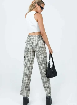 Princess Polly Mckay Check Cargo Pants  Multi Best Sale