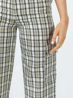 Princess Polly Mckay Check Cargo Pants  Multi Best Sale