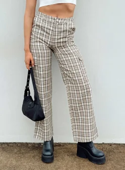 Princess Polly Mckay Check Cargo Pants  Multi Best Sale