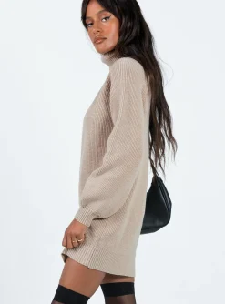 Princess Polly Mellow Sweater Dress Cream Sale