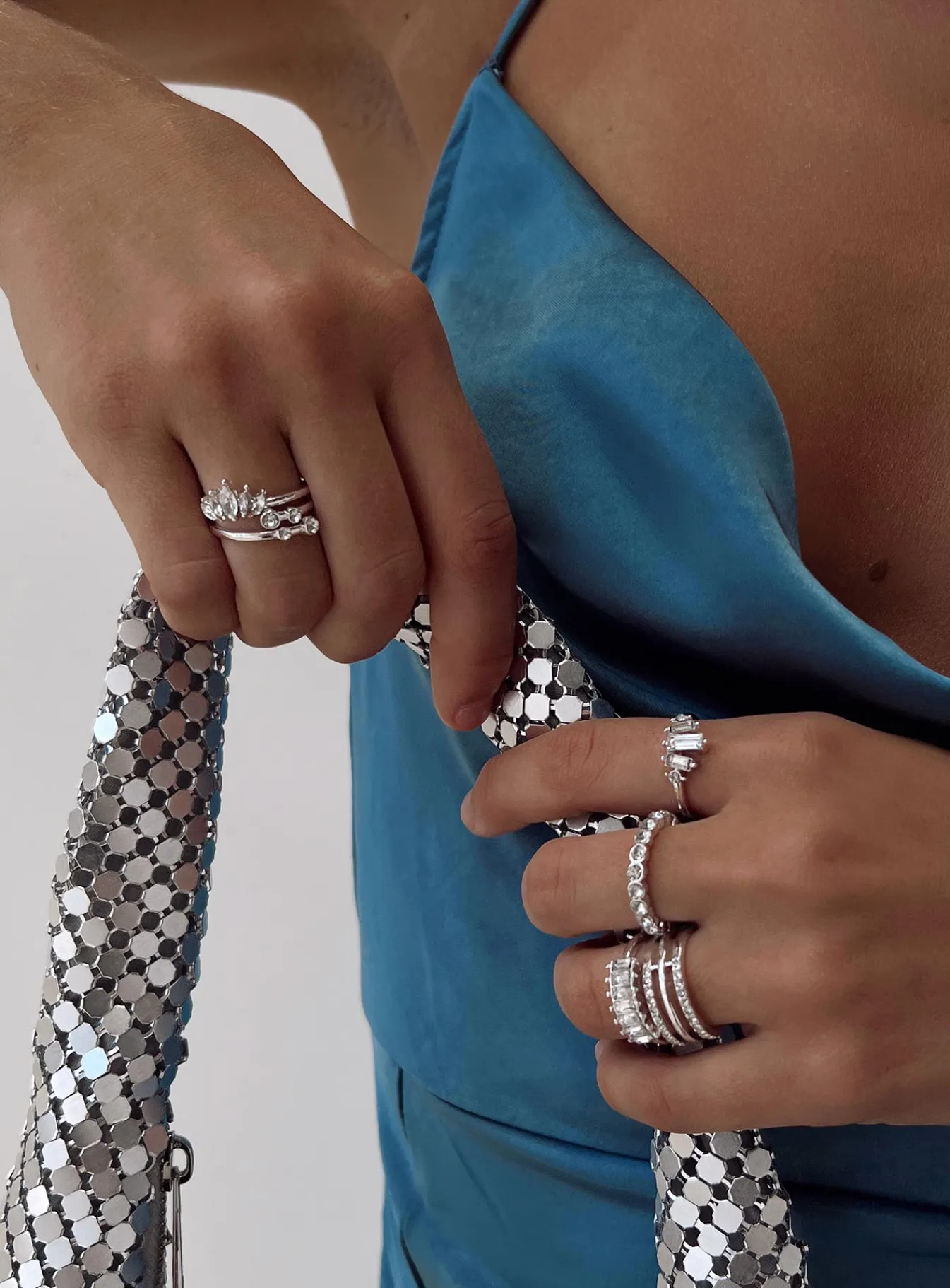 Princess Polly Mendes Ring Pack Silver Best Sale