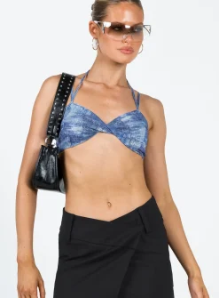 Princess Polly Menzel Top  Blue Fashion
