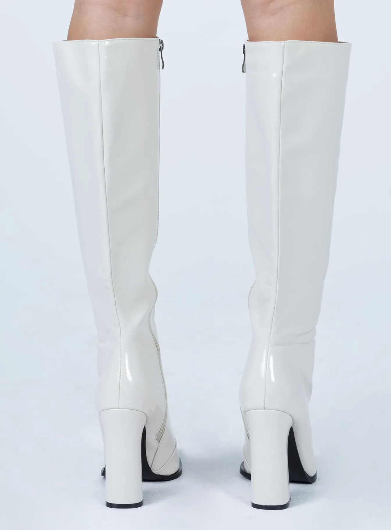 Princess Polly Mercury Boots Off White Hot