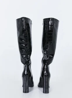 Princess Polly Mercury Boots   Black Flash Sale