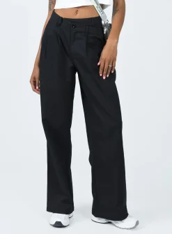 Princess Polly Mertyl Asymmetric Pants  Black Best Sale