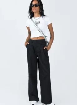 Princess Polly Mertyl Asymmetric Pants Black Best Sale