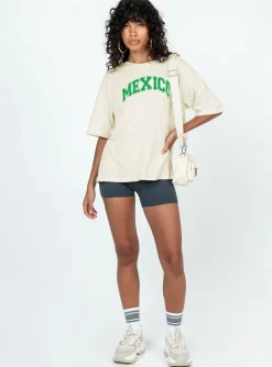 Princess Polly Mexico Graphic Tee Off White New