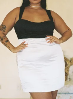 Princess Polly Miah Mini Dress/ Black Curve   White Fashion