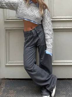 Princess Polly Miami Vice Pant  Slate Best Sale