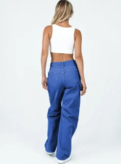Princess Polly Miami Vice Pants  Blue Best