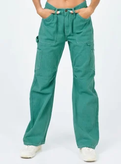 Princess Polly Miami Vice Pants Green Online