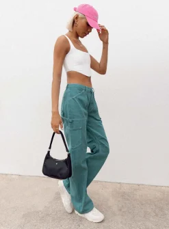 Princess Polly Miami Vice Pants Green Online
