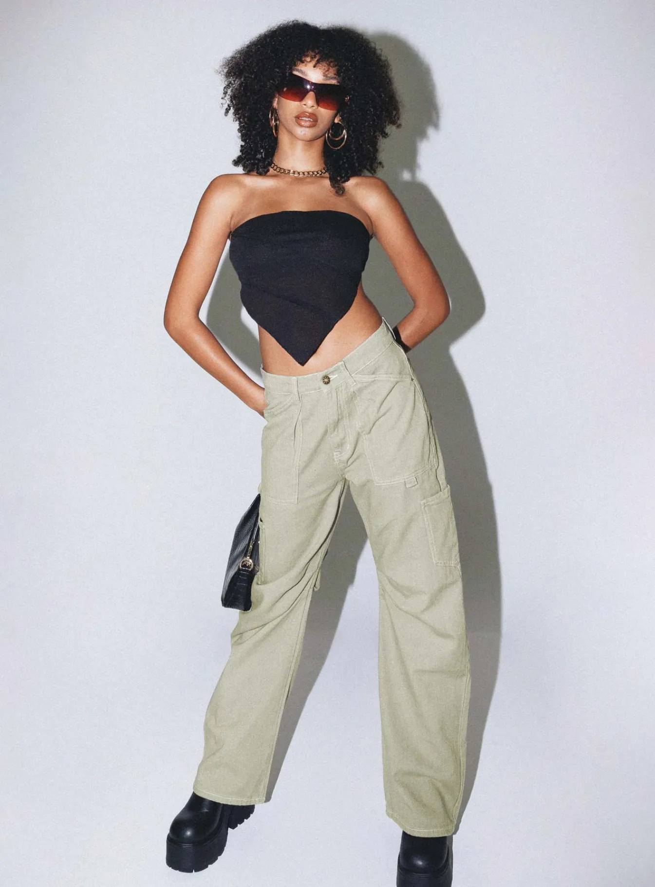 Princess Polly Miami Vice Pants Light Khaki Sale