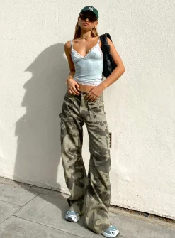Princess Polly Miami Vice Pants  Camo Store