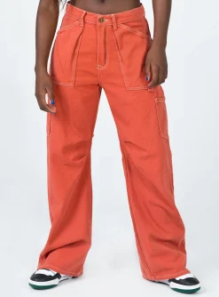 Princess Polly Miami Vice Pants  Red Online