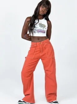 Princess Polly Miami Vice Pants  Red Online