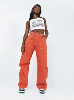 Princess Polly Miami Vice Pants  Red Online