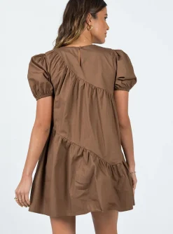 Princess Polly Michelle Mini Dress Brown Shop