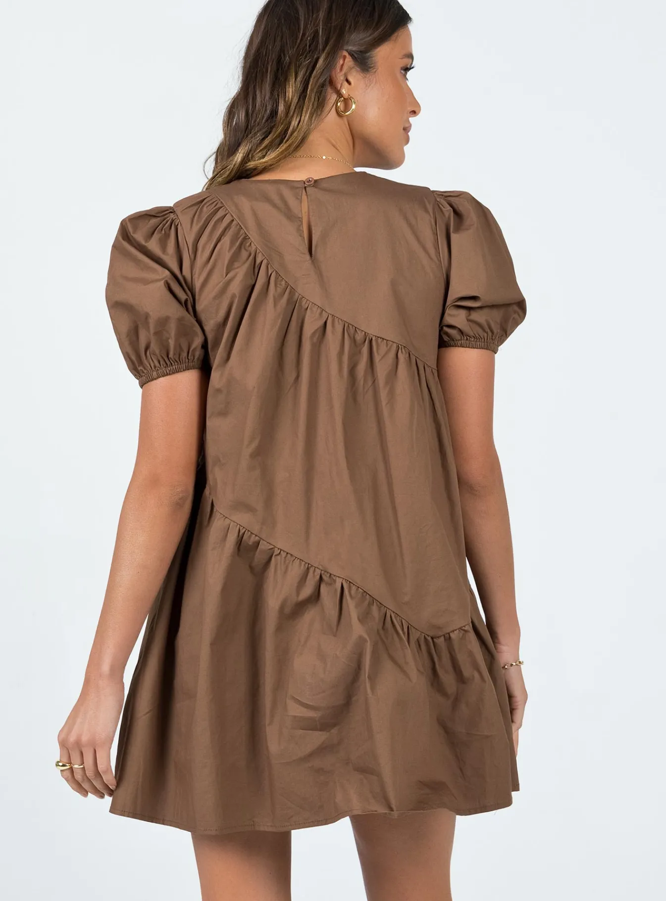 Princess Polly Michelle Mini Dress Brown Shop