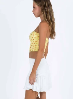 Princess Polly Mid Morning Mini Skirt  Ivory Sale