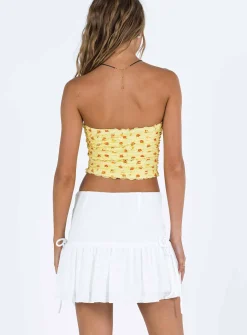 Princess Polly Mid Morning Mini Skirt  Ivory Sale