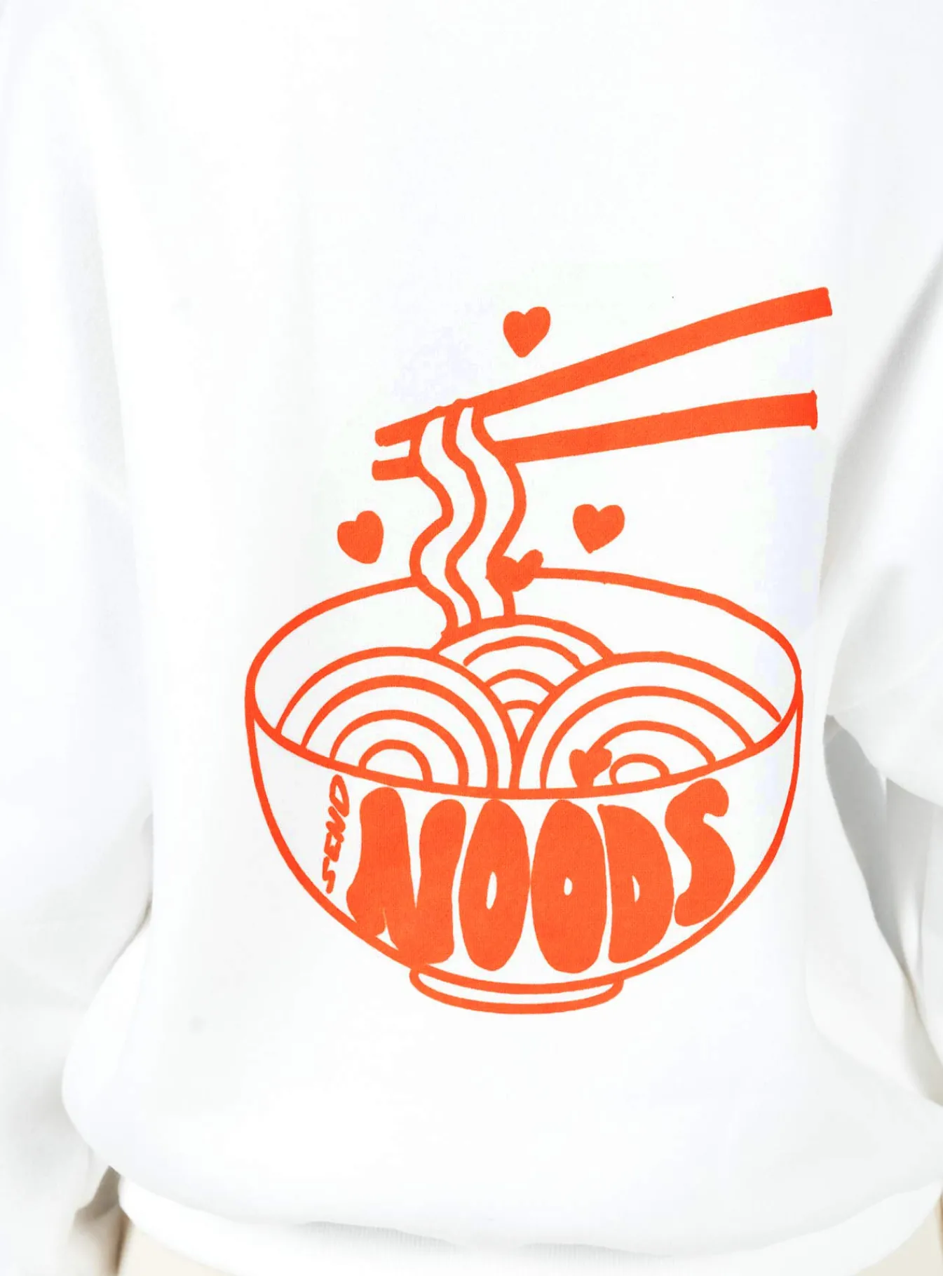 Princess Polly Midnight Noods Sweatshirt White Flash Sale