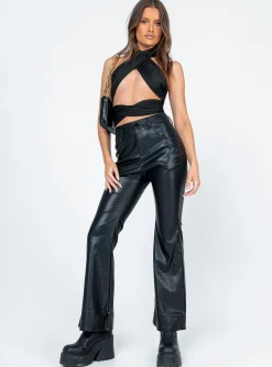 Princess Polly Midnight Top  Black Fashion
