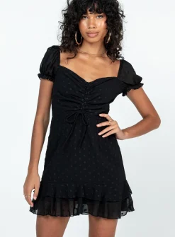 Princess Polly Mikail Mini Dress  Black Sale
