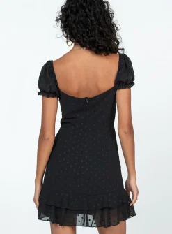 Princess Polly Mikail Mini Dress  Black Sale