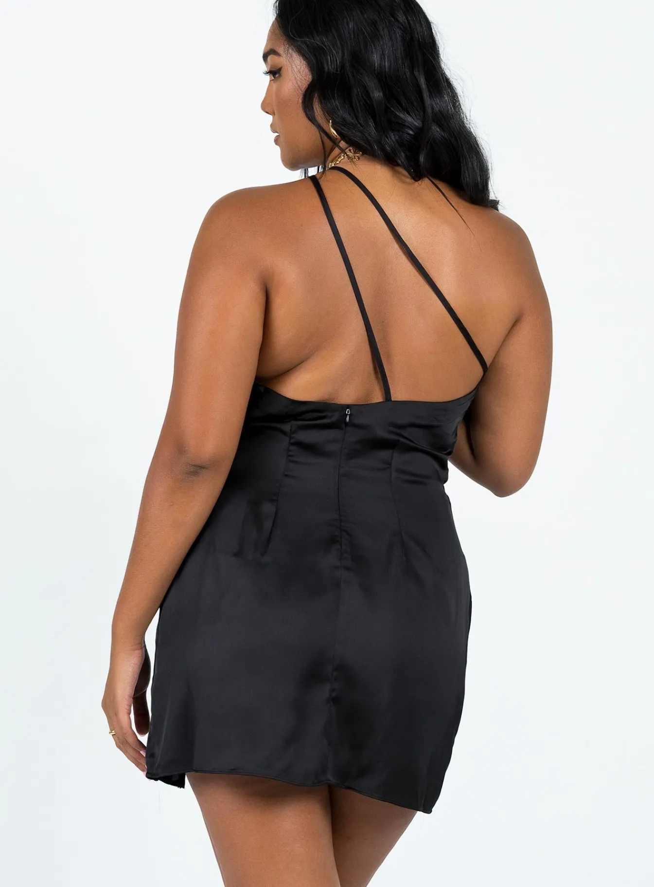Princess Polly Mileah Backless Mini Dress Black Shop
