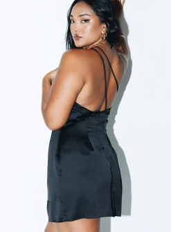 Princess Polly Mileah Backless Mini Dress Black Shop