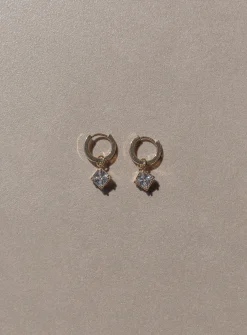Princess Polly Milian Earrings/ Clear   Gold Clearance