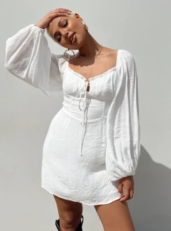 Princess Polly Milly Mini Dress  White Store