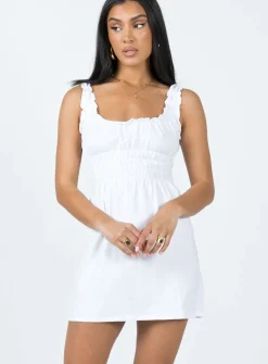 Princess Polly Mindy Mini Dress  White Sale