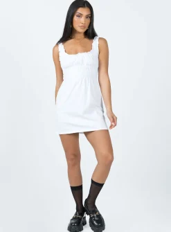 Princess Polly Mindy Mini Dress  White Sale