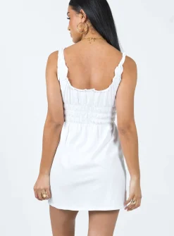 Princess Polly Mindy Mini Dress  White Sale